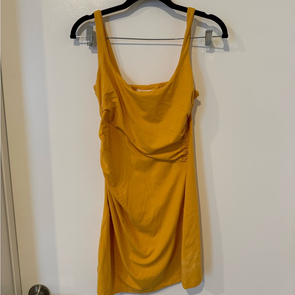 Susana Monaco Mustard Mini Dress